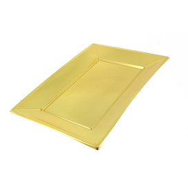 Bandeja de Plastico Oro 330x225mm 