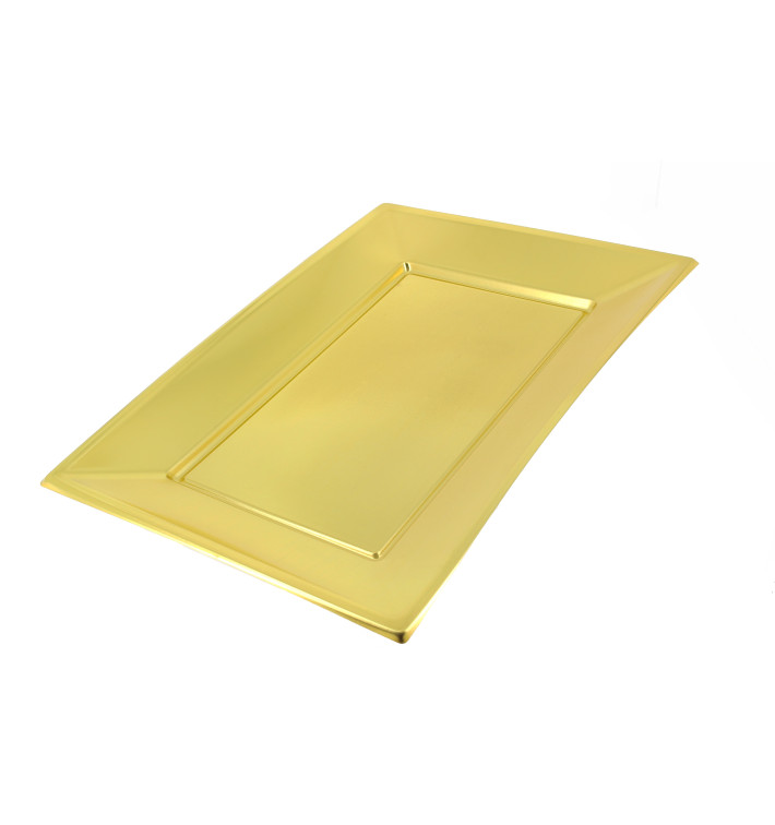 Bandeja de Plastico Oro 330x225mm 