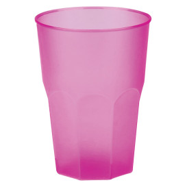 Vaso de Plastico "Frost" Fucsia PP 350ml (20 Uds)