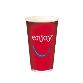 Vaso Cartón 22 Oz/ 680 ml "Enjoy" Ø9,0cm (50 Uds)