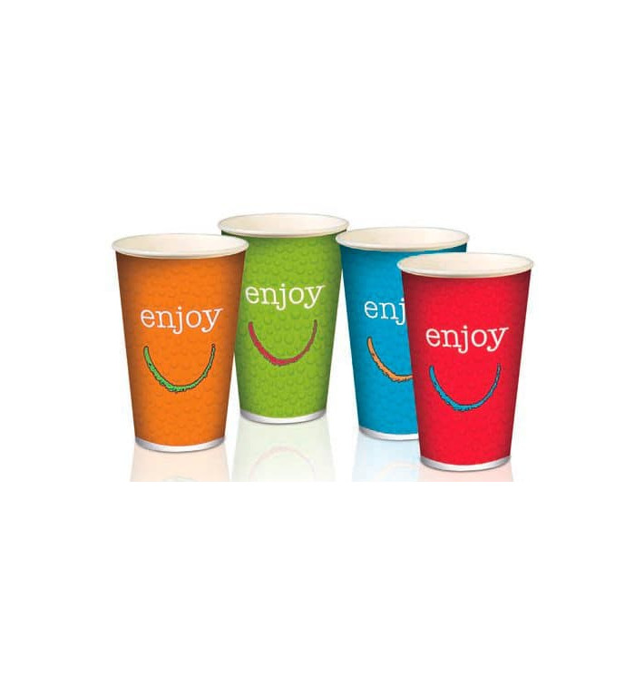 Vaso Cartón 22 Oz/ 680 ml "Enjoy" Ø9,0cm (50 Uds)