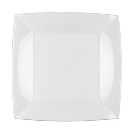 Plato de Plastico Llano Blanco Nice PP 230mm (25 Uds)