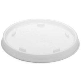 Tapa de plastico PS Translúcida con Cruz Ø8,1cm (100 Uds)