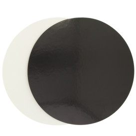 Disco de Carton Negro y Blanco 230 mm (100 Uds)