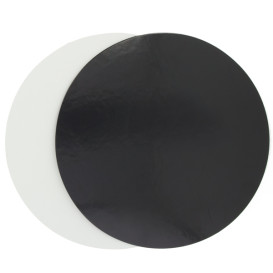 Disco de Carton Negro y Blanco 260 mm (100 Uds)