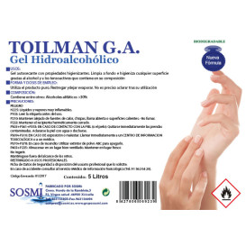 Gel Sanitario Hidroalcohólico Antibacterial 5.000ml (1 Ud)