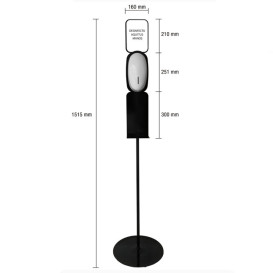 Soporte para Dosificador Automático de Jabón y Gel Desinfectante (1 Ud)