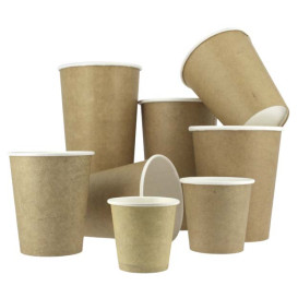 Vaso Cartón 100% ECO 2,5 Oz/75ml Kraft Ø5cm (50 Uds)