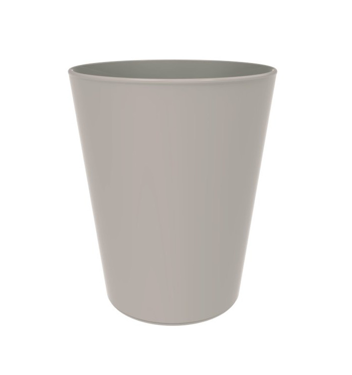 Vaso Reutilizable Durable PP Mineral Gris 330ml (6 Uds)