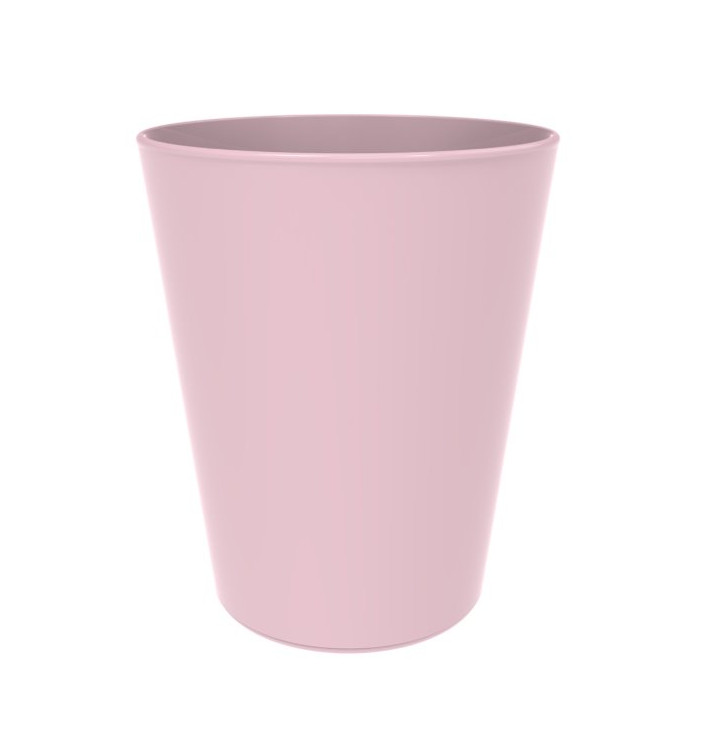 Vaso Reutilizable Durable PP Mineral Rosa 330ml (6 Uds)