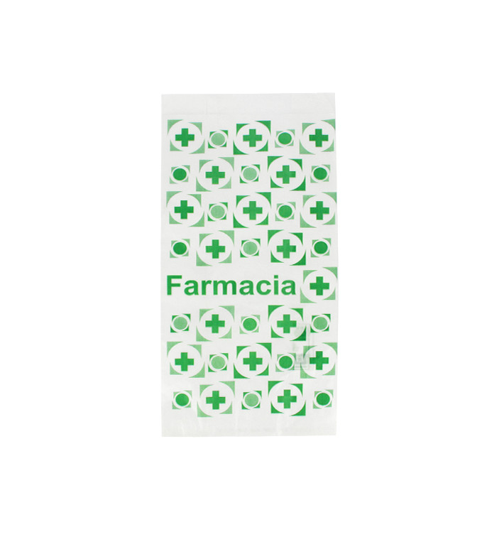 Bolsa de Papel Blanca Farmacia 14+7x28cm (250 Uds)