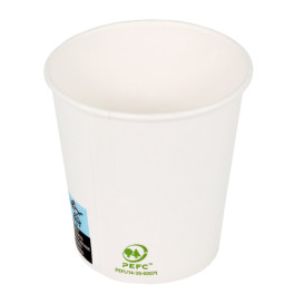 Vaso Cartón 4 Oz/120ml Blanco Ø6,2cm (80 Uds)