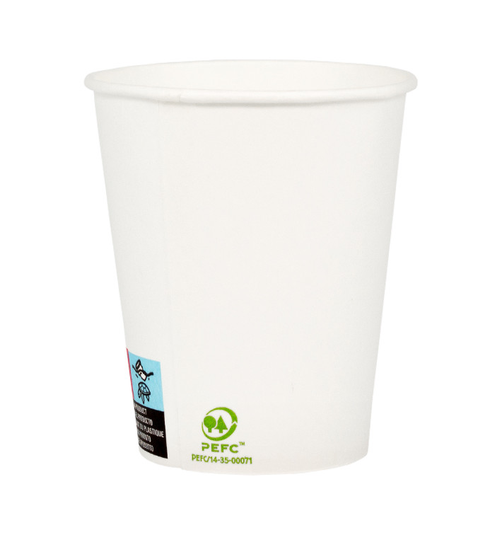 Vaso Cartón 6 Oz/180ml Blanco Ø7,0cm (3000 Uds)