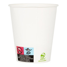 Vaso Cartón 6 Oz/180ml Blanco Ø7,0cm (3000 Uds)