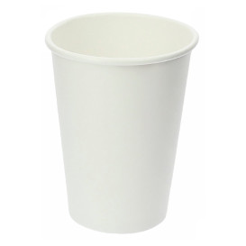 Vaso Cartón 12 Oz/385ml Blanco Ø9,0cm (50 Uds)