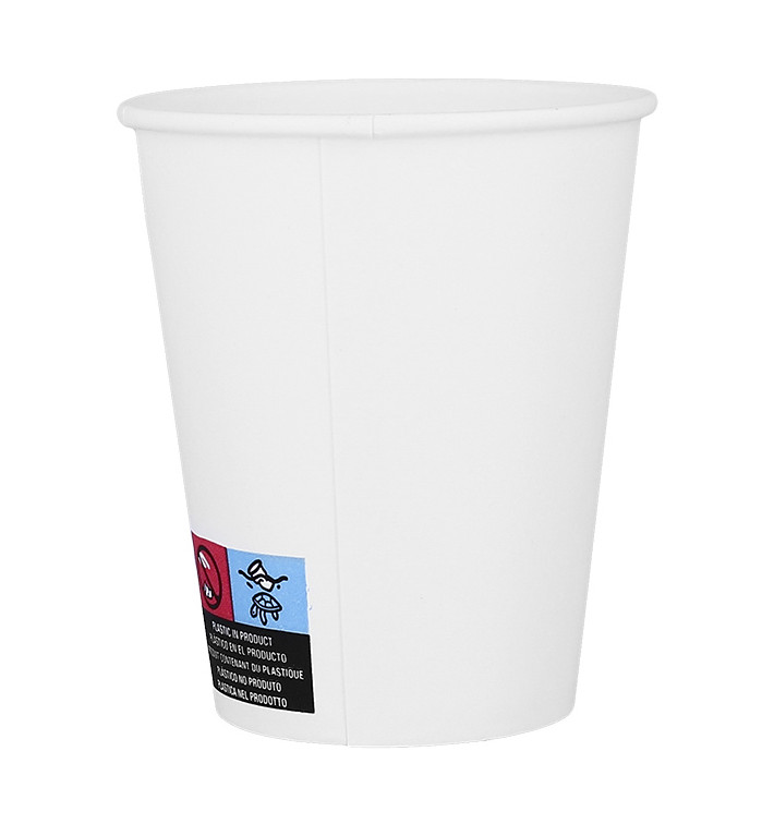 Vaso Cartón ECO 8 Oz/240ml Blanco Ø8cm (50 Uds)