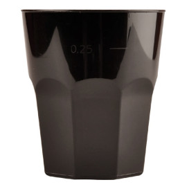 Vaso Plastico para Cocktail Negro PP Ø84mm 270ml (20 Uds)