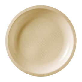 Plato Reutilizable PP Llano Crema Round  Ø22cm (50 Uds)