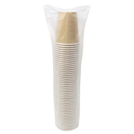 Vaso Cartón 9 Oz/280ml Kraft-Kraft Ø8,1cm (50 Uds)