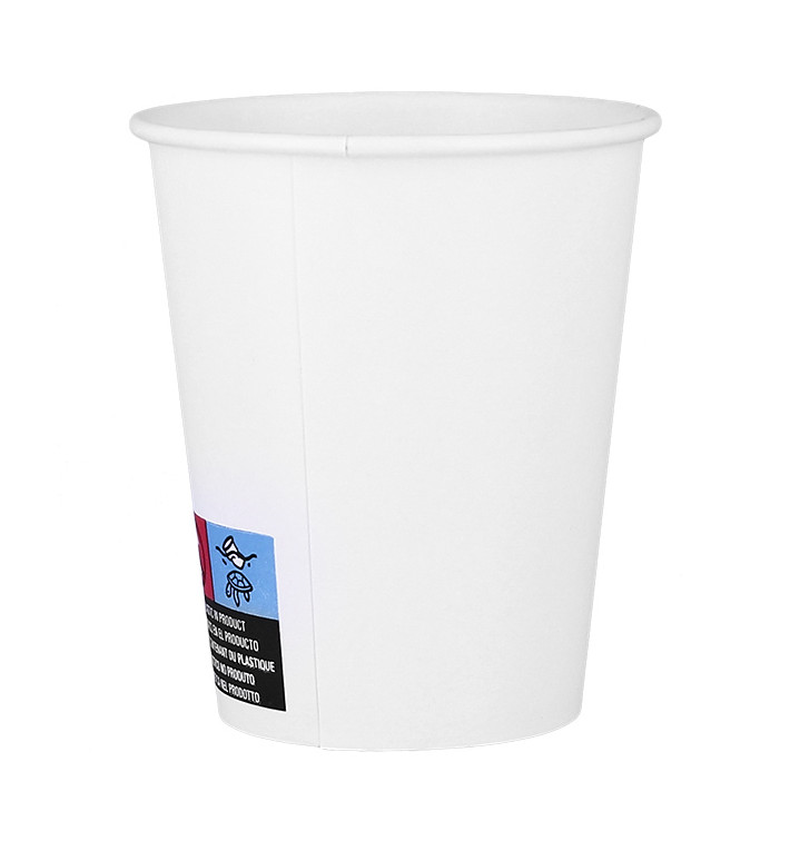 Vaso Cartón ECO 7 Oz/210ml Blanco Ø7cm (100 Uds)