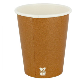 Vaso Cartón Plastic Free 7 Oz/210ml "Caramelo" Ø7cm (50 Uds)