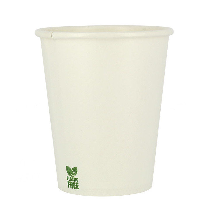 Vaso Cartón Plastic Free 7 Oz/210ml Blanco Ø7cm (50 Uds)