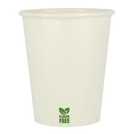 Vaso Cartón Plastic Free 7 Oz/210ml Blanco Ø7cm (50 Uds)