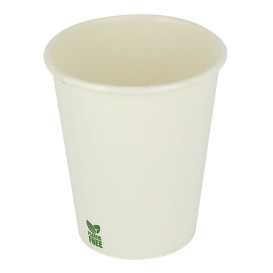 Vaso Cartón Plastic Free 7 Oz/210ml Blanco Ø7cm (50 Uds)