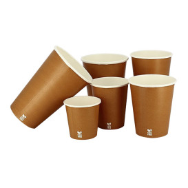 Vaso Cartón Plastic Free 4 Oz/120ml "Caramelo" Ø6,2cm (100 Uds)