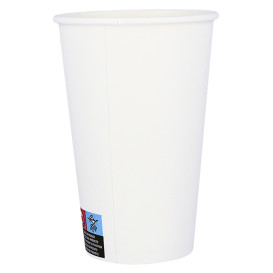 Vaso Cartón ECO 16 Oz/480ml Blanco Ø9cm (50 Uds)