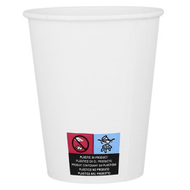 Vaso Cartón ECO 8 Oz/240ml Blanco Ø8cm (50 Uds)