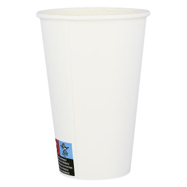 Vaso Cartón ECO 12 Oz/360ml Blanco Ø8cm (100 Uds)