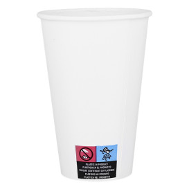 Vaso Cartón ECO 12 Oz/360ml Blanco Ø8cm (100 Uds)