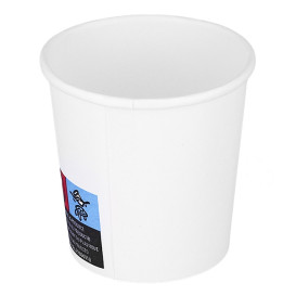 Vaso Cartón ECO 4 Oz/120ml Blanco Ø6,2cm (100 Uds)