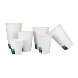 Vaso Cartón ECO 16 Oz/480ml Blanco Ø9cm (50 Uds)