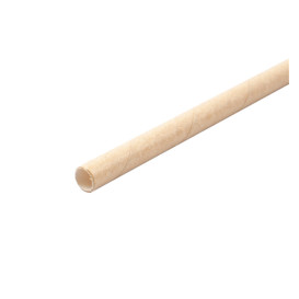 Pajita Recta de Papel Kraft Ø6mm 14cm (250 Uds)