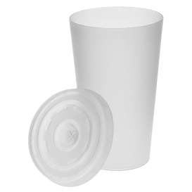 Tapa Travel Cruz PS para Vaso Foam y Vaso Cartón Ø7,4cm (100 Uds)