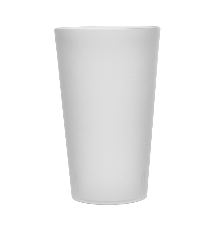 Vaso Reutilizable de Plástico PP Translúcido 330ml (16 Uds)