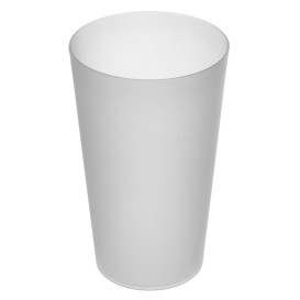 Vaso Reutilizable de Plástico PP Translúcido 330ml (16 Uds)