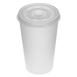 Tapa Travel Cruz PS para Vaso Foam y Vaso Cartón Ø7,4cm (100 Uds)