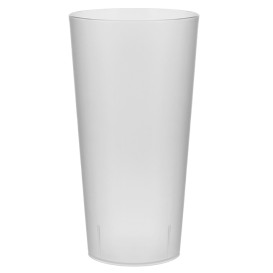 Vaso Reutilizable de Plástico PP Translúcido 400ml (14 Uds)