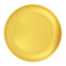 Plato Reutilizable Durable PP Mineral Oro Ø23,5cm (6 Uds)