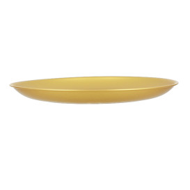 Plato Reutilizable Durable PP Mineral Oro Ø23,5cm (6 Uds)