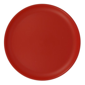 Plato Reutilizable Durable PP Mineral Rojo Ø27,5cm (6 Uds)