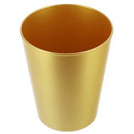 Vaso Reutilizable Durable PP Mineral Oro 330ml (6 Uds)