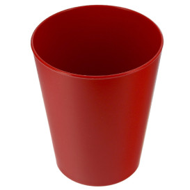 Vaso Reutilizable Durable PP Mineral Rojo 330ml (6 Uds)