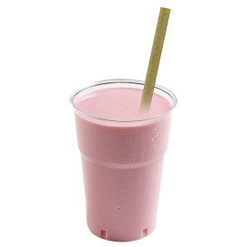 Pajita Recta de Papel Kraft Smoothie Ø8mm 19,7cm (500 Uds)