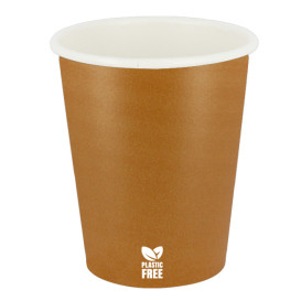 Vaso Cartón Plastic Free 7 Oz/210ml "Caramelo" Ø7cm (50 Uds)