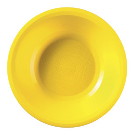 Plato Hondo Reutilizable PP Amarillo Round Ø19,5cm (50 Uds)