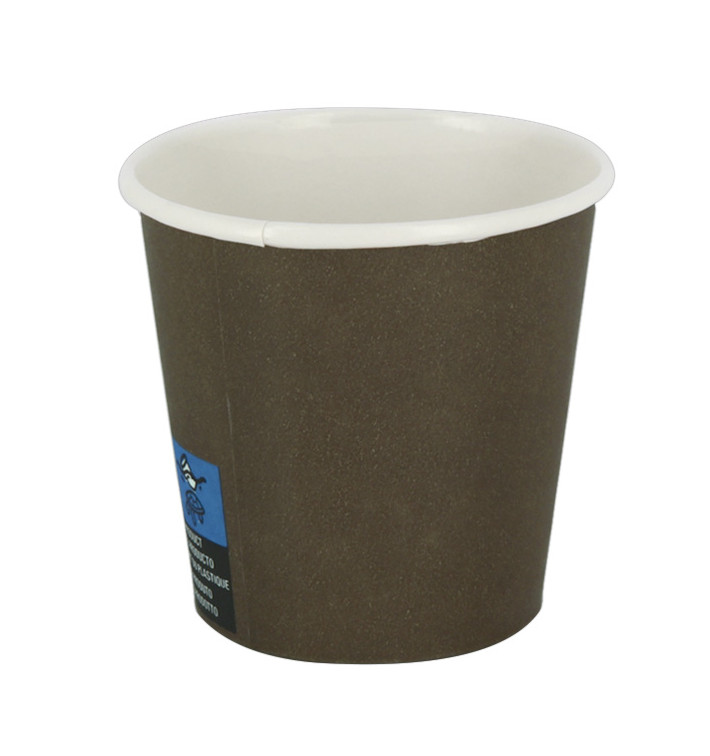 Vaso Cartón 4Oz/120ml Marrón Ø6,2cm (100 Uds)